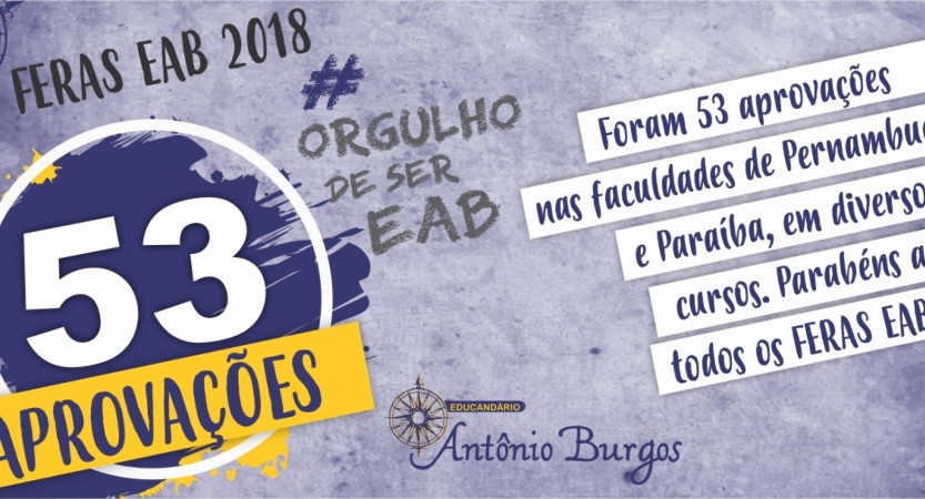                 O Educandário Antônio Burgos dispõe de processos específicos pautados na preparação dos alunos para os exames