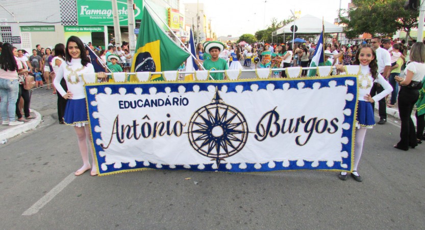           Na edição 2018 das comemorações cívicas em alusão ao 7 de setembro ( Independência do Brasil ). Professores e alunos do Educandário Antônio Burgos